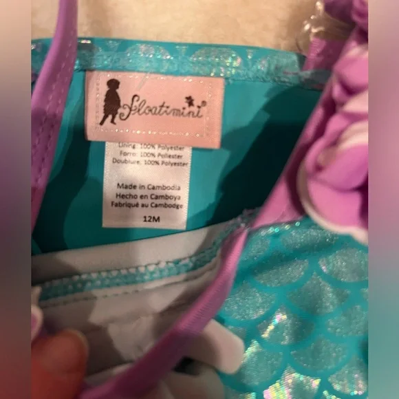 3 babygirl bathing suits - 6-12 months - Picture 4 of 7